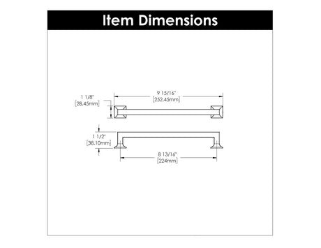 Cabinet Pull 8 - 13/16 Inch (224mm) Center to Center - Studio Collection - BUILDMYPLACE