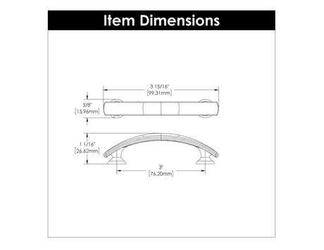 Cabinet Pulls 3 Inch Center to Center - Hickory Hardware - BUILDMYPLACE