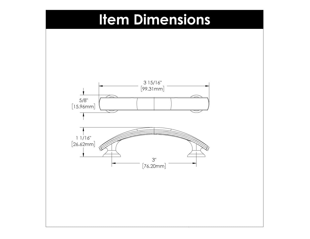 Cabinet Pulls 3 Inch Center to Center - Hickory Hardware - BUILDMYPLACE