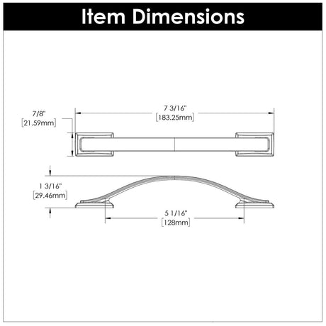 Cabinet Pulls 5 - 1/16 Inch (128mm) Center to Center - Hickory Hardware - BUILDMYPLACE