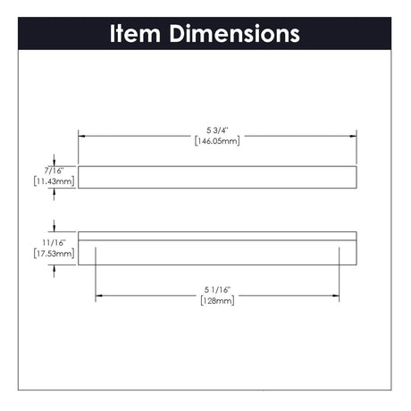 Cabinet Pulls 5 - 1/16 Inch (128mm) Center to Center - Hickory Hardware - BUILDMYPLACE