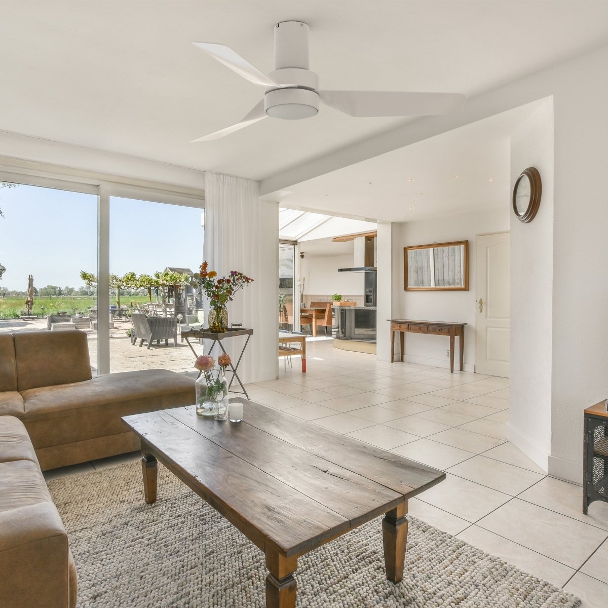 Caerus 44 inch 3 - Blade Ceiling Fan with Remote Control - LEDMyPlace