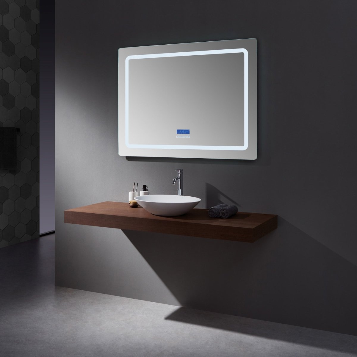 Caldona 48" Wide x 36" Tall LED Mirror w/ Defogger - BUILDMYPLACE