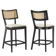Caledonia Wood Counter Stools - Set of 2 - BUILDMYPLACE