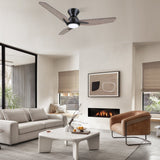 CALEN 52 inch 3 - Blade Flush Mount Smart Ceiling Fan with LED Light & Remote - LEDMyPlace