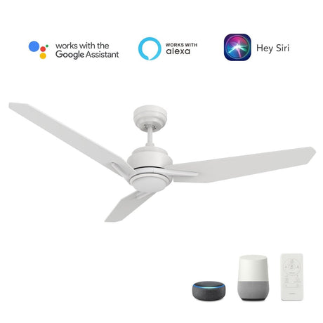 CALEN 56 inch 3 - Blade Smart Ceiling Fan with LED Light & Remote - LEDMyPlace