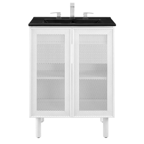 Calla 24" Perforated Metal Bathroom Vanity - BUILDMYPLACE