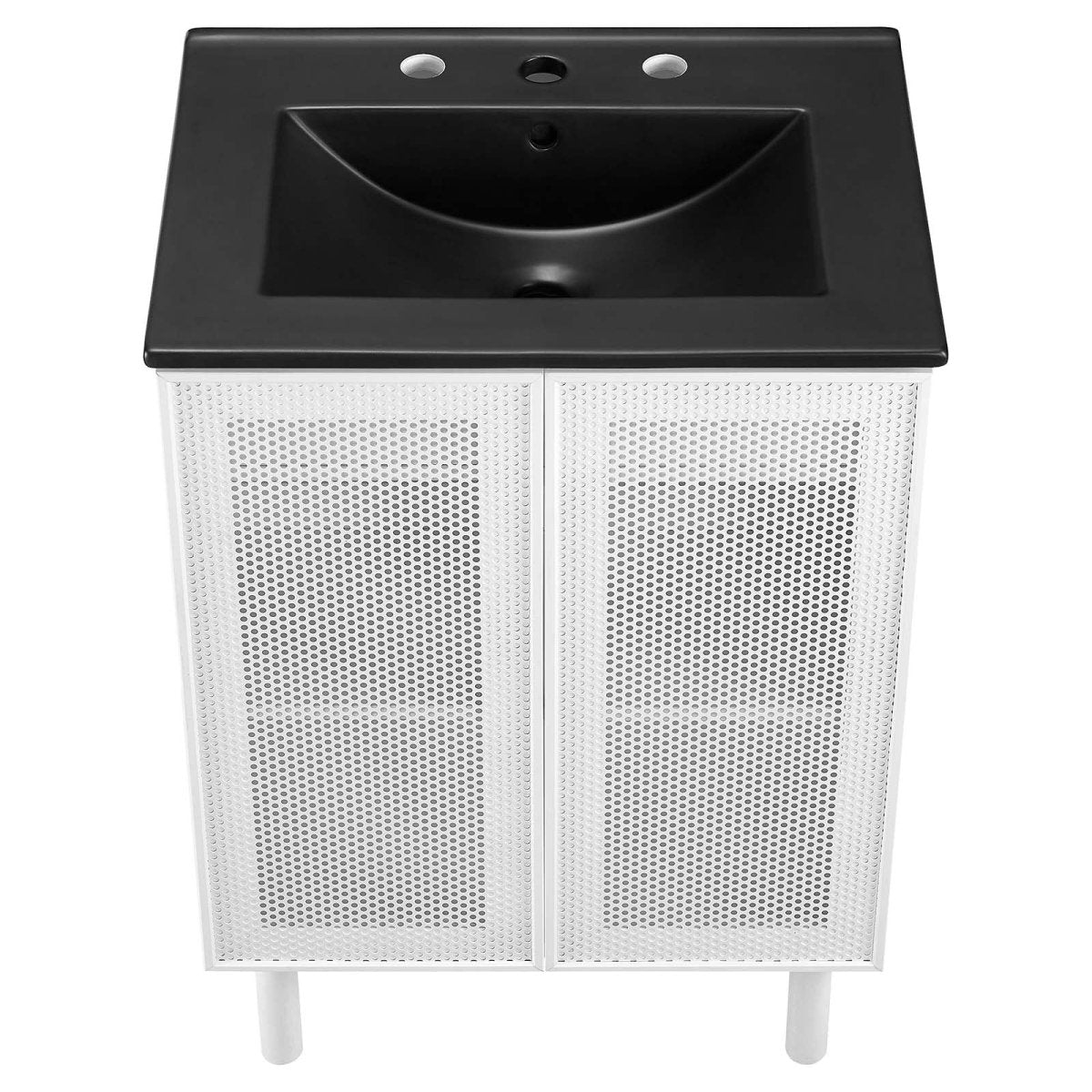 Calla 24" Perforated Metal Bathroom Vanity - BUILDMYPLACE