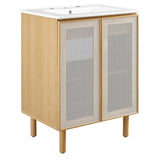 Calla 24" Perforated Metal Bathroom Vanity - BUILDMYPLACE