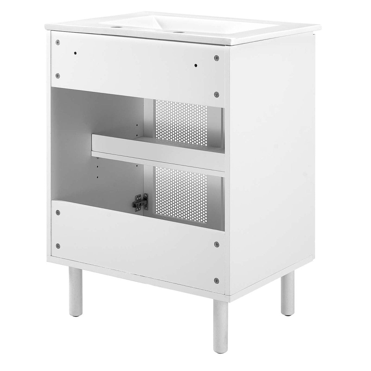 Calla 24" Perforated Metal Bathroom Vanity - BUILDMYPLACE