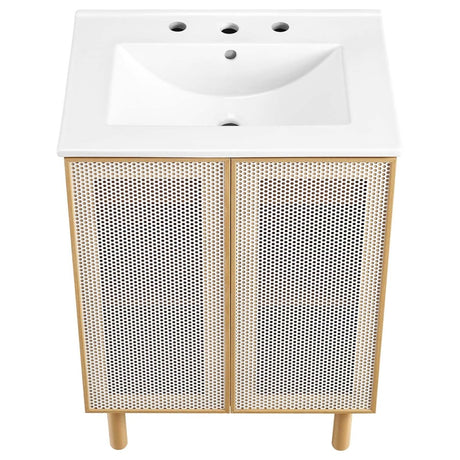 Calla 24" Perforated Metal Bathroom Vanity - BUILDMYPLACE