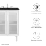 Calla 24" Perforated Metal Bathroom Vanity - BUILDMYPLACE