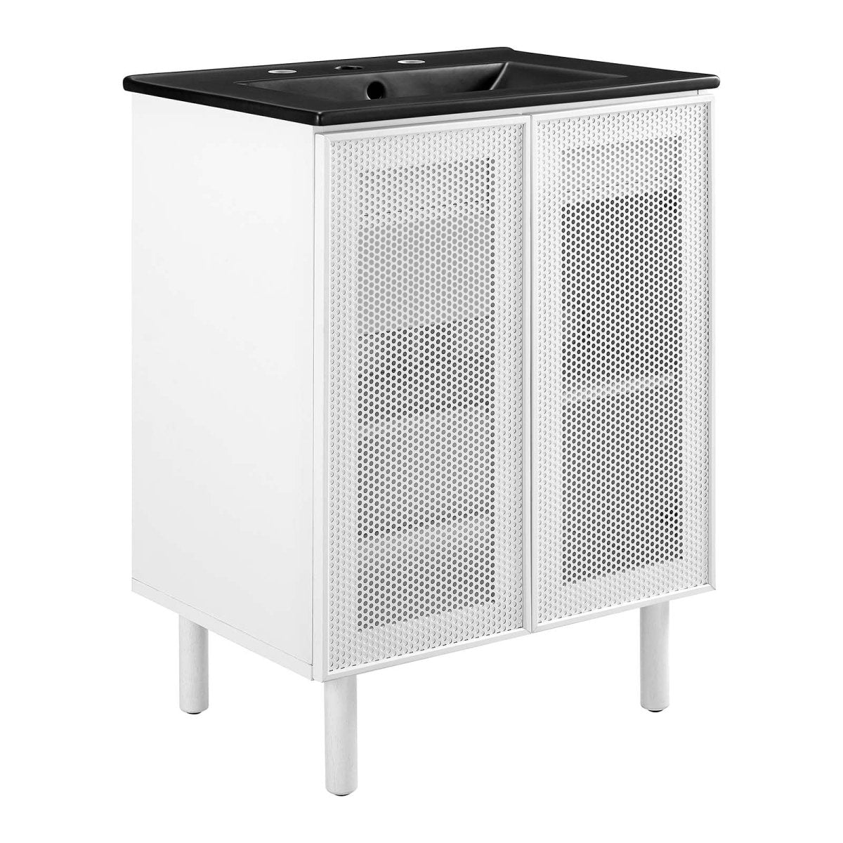 Calla 24" Perforated Metal Bathroom Vanity - BUILDMYPLACE