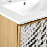 Calla 24" Perforated Metal Bathroom Vanity - BUILDMYPLACE