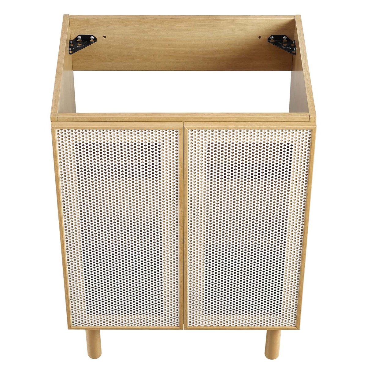 Calla 24" Perforated Metal Bathroom Vanity Cabinet (Sink Basin Not Included) - BUILDMYPLACE