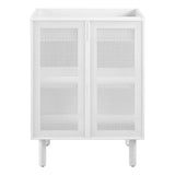 Calla 24" Perforated Metal Bathroom Vanity Cabinet (Sink Basin Not Included) - BUILDMYPLACE