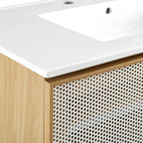 Calla 36" Perforated Metal Bathroom Vanity - BUILDMYPLACE