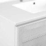 Calla 36" Perforated Metal Bathroom Vanity - BUILDMYPLACE