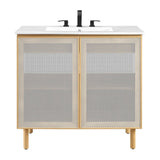 Calla 36" Perforated Metal Bathroom Vanity - BUILDMYPLACE