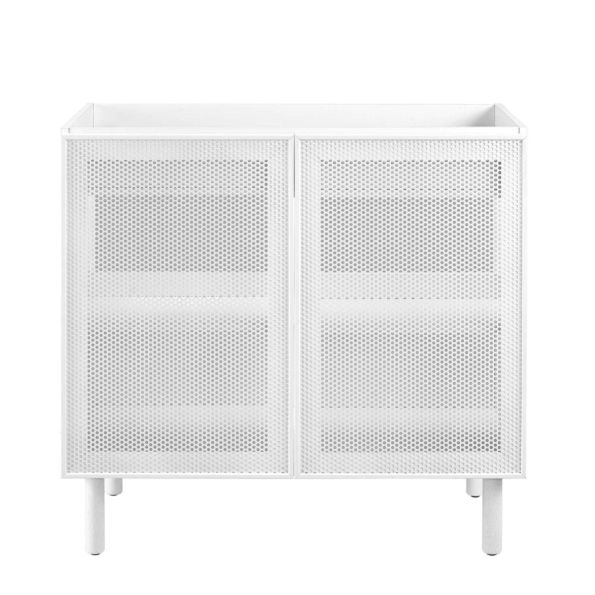 Calla 36" Perforated Metal Bathroom Vanity Cabinet (Sink Basin Not Included) - BUILDMYPLACE