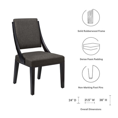 Cambridge Upholstered Fabric Dining Chairs - Set of 2 - BUILDMYPLACE
