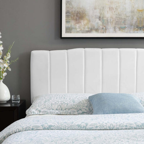 Camilla Channel Tufted Full/Queen Performance Velvet Headboard - BUILDMYPLACE