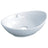 Canoe - 23 1/4" x 15" x 7 1/2" White Porcelain Oval Shaped Vessel Sink - BUILDMYPLACE