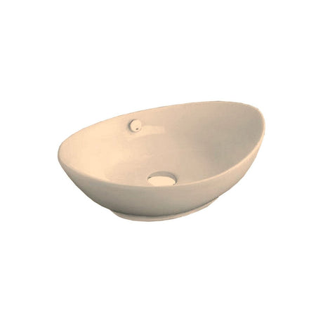 Canoe - 23 1/4" x 15" x 7 1/2" White Porcelain Oval Shaped Vessel Sink - BUILDMYPLACE