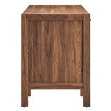 Capri 49" Wood Grain Office Desk - Walnut - BUILDMYPLACE