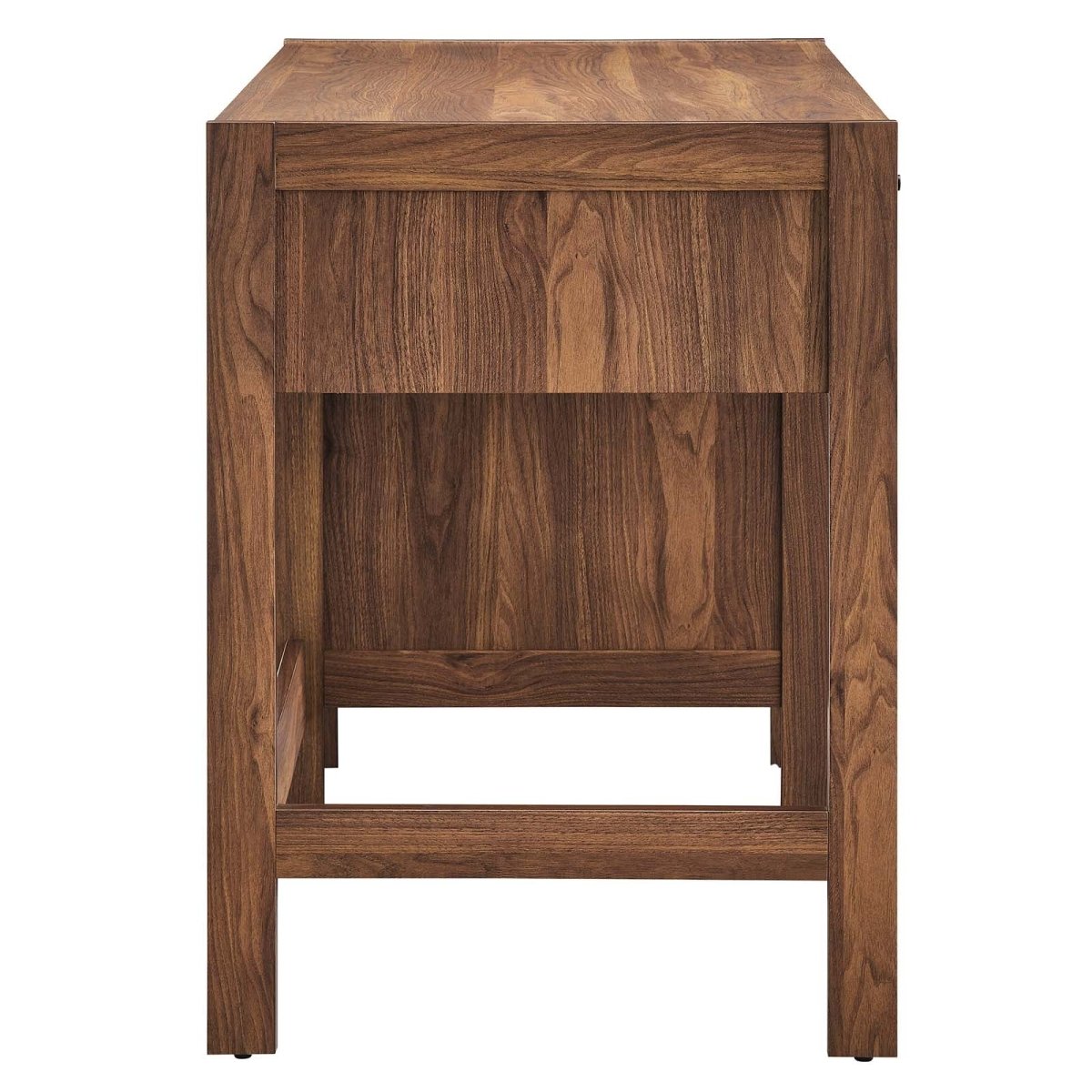 Capri 49" Wood Grain Office Desk - Walnut - BUILDMYPLACE