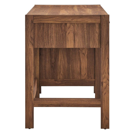 Capri 49" Wood Grain Office Desk - Walnut - BUILDMYPLACE