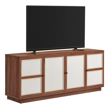 Capri 63" Wood Grain TV Console - BUILDMYPLACE