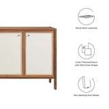 Capri 65" Wood Grain Sideboard Storage Cabinet - BUILDMYPLACE