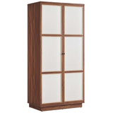 Capri 70" Tall Wood Grain Storage Cabinet - BUILDMYPLACE