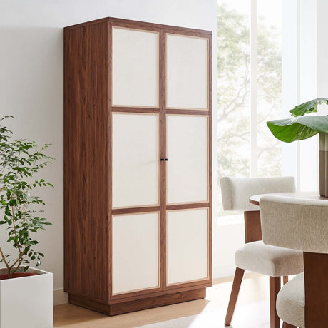 Capri 70" Tall Wood Grain Storage Cabinet - BUILDMYPLACE