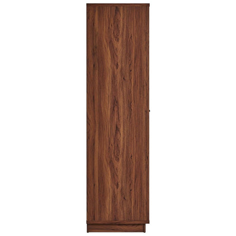 Capri 70" Tall Wood Grain Storage Cabinet - Walnut - BUILDMYPLACE