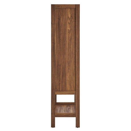 Capri Tall Wood Grain Standing Storage Cabinet - BUILDMYPLACE