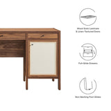 Capri Wood Grain Office Desk - BUILDMYPLACE