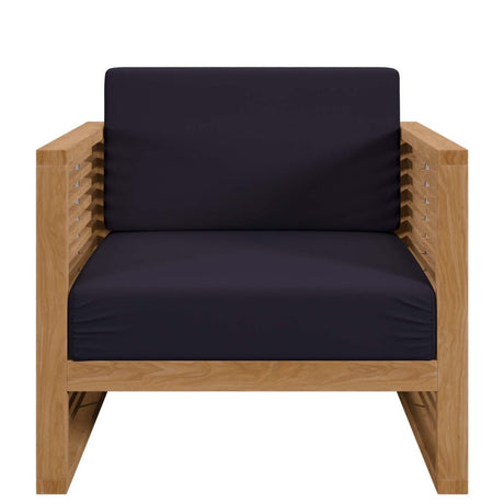 Carlsbad 6 - Piece Teak Wood Outdoor Patio Set - BUILDMYPLACE