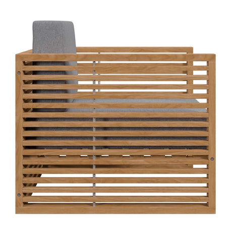 Carlsbad Teak Wood Outdoor Patio Armchair - BUILDMYPLACE