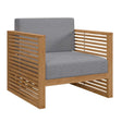 Carlsbad Teak Wood Outdoor Patio Armchair - BUILDMYPLACE