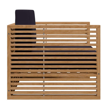 Carlsbad Teak Wood Outdoor Patio Armchair - BUILDMYPLACE