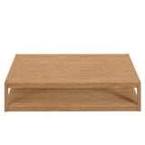 Carlsbad Teak Wood Outdoor Patio Coffee Table - BUILDMYPLACE