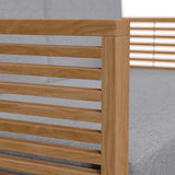Carlsbad Teak Wood Outdoor Patio Loveseat - BUILDMYPLACE