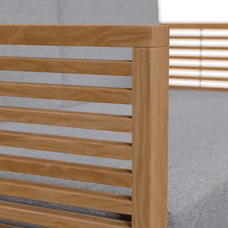 Carlsbad Teak Wood Outdoor Patio Loveseat - BUILDMYPLACE