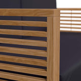 Carlsbad Teak Wood Outdoor Patio Loveseat - BUILDMYPLACE