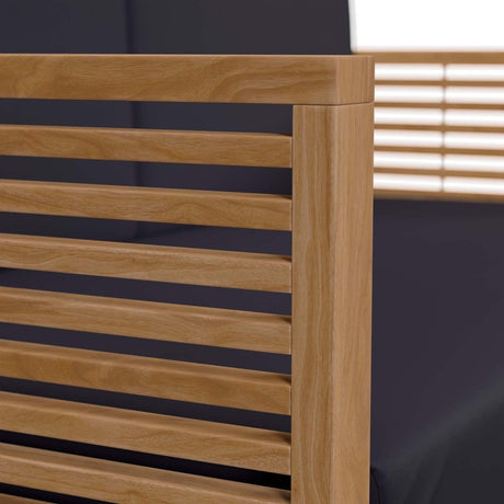 Carlsbad Teak Wood Outdoor Patio Loveseat - BUILDMYPLACE