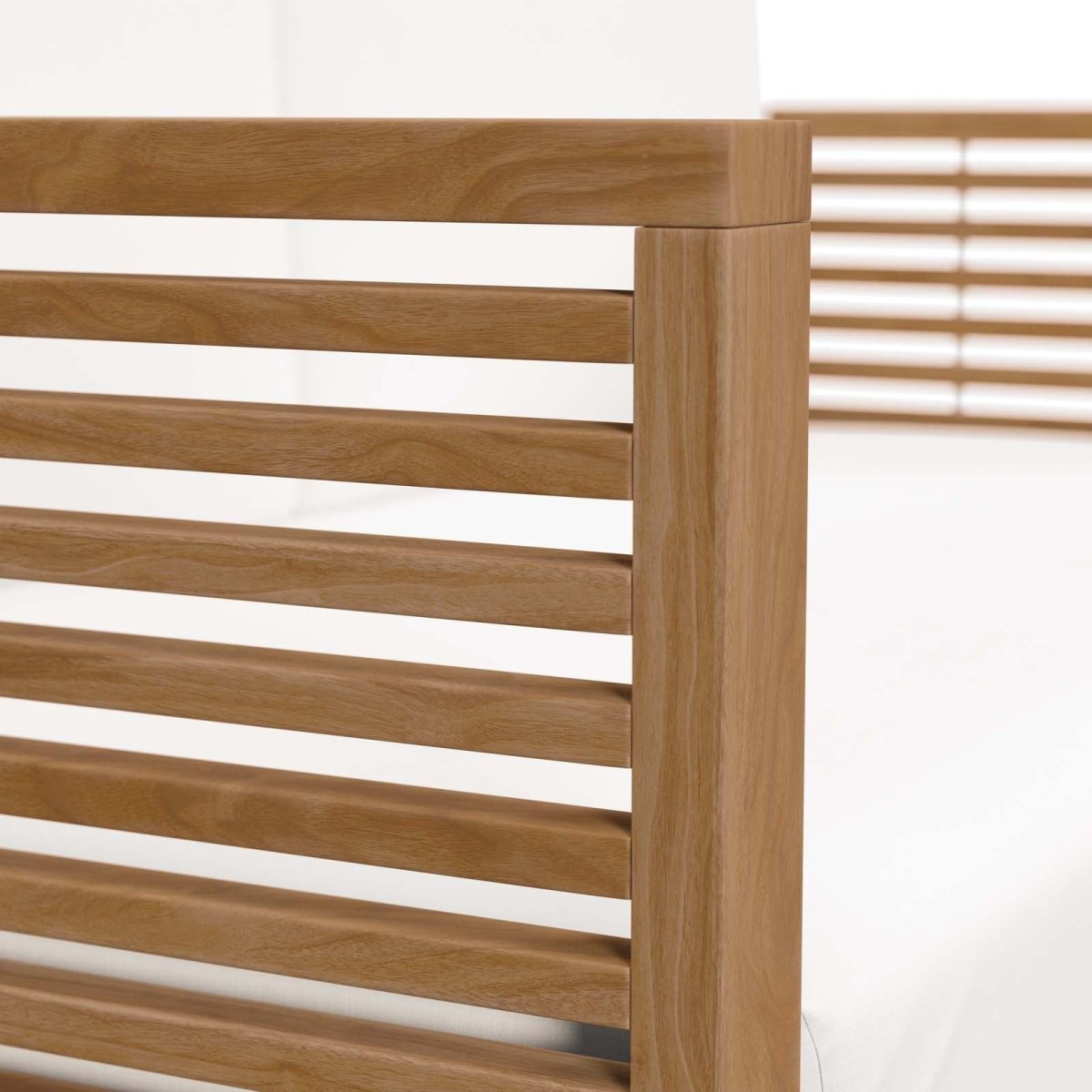 Carlsbad Teak Wood Outdoor Patio Loveseat - BUILDMYPLACE