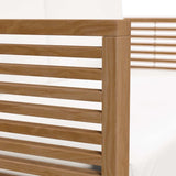 Carlsbad Teak Wood Outdoor Patio Loveseat - BUILDMYPLACE