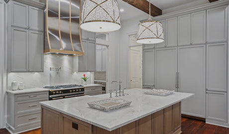 Carolina - Alabaster - Kitchen Cabinet | W Cor Stak Finish Inter & Prep Door Top - BUILDMYPLACE